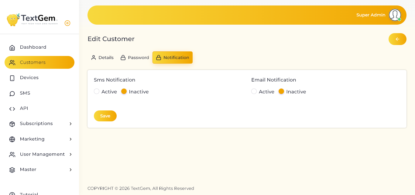Step 3 – Notification Status